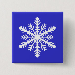 Minnesnowta Snowflake 15 Cm Square Badge