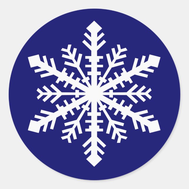 Minnesnowta Snowflake Classic Round Sticker (Front)