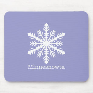Minnesnowta Snowflake Mouse Pad