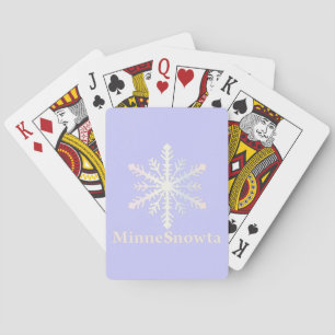 MinneSnowta with Snowflake Playing Cards