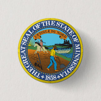 Minnesota 3 Cm Round Badge