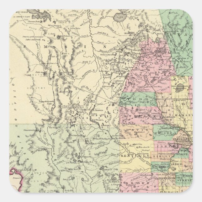Minnesota 4 square sticker (Front)