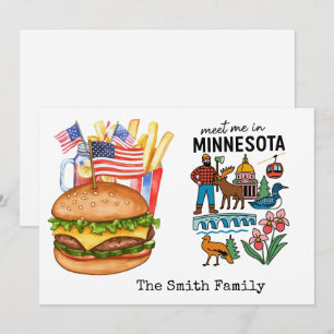  Minnesota 4th July  Independence Day party   Invitation