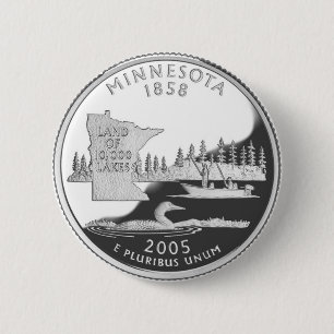 Minnesota 6 Cm Round Badge