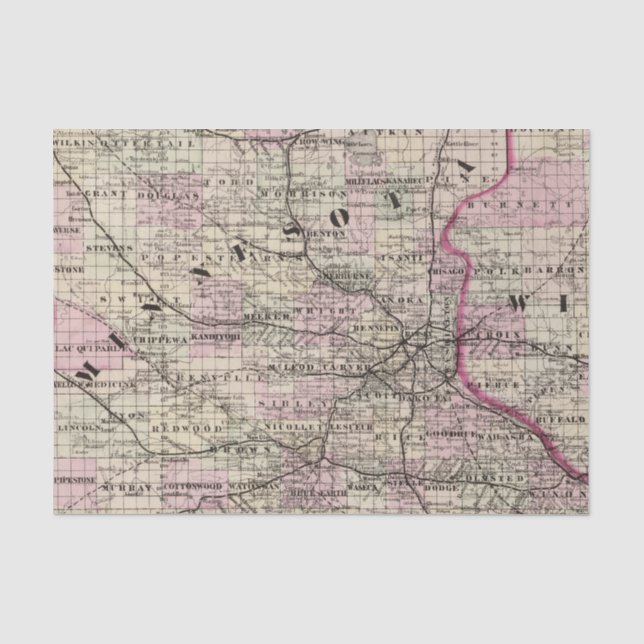 Minnesota 9 tissue paper (Front)