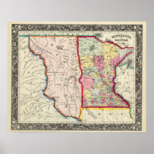 Minnesota, And Dacotah Poster