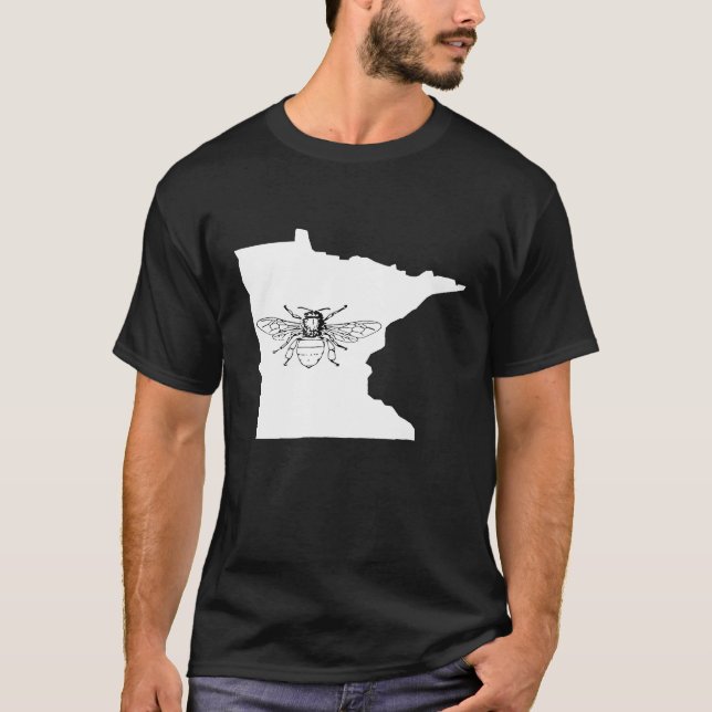 Minnesota Bee Lover Shirt Beekeeper Beekeeping (Front)