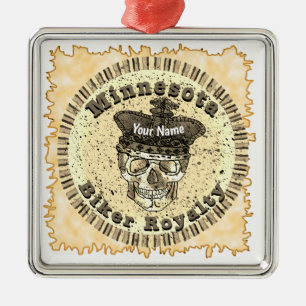 Minnesota Biker  Metal Ornament