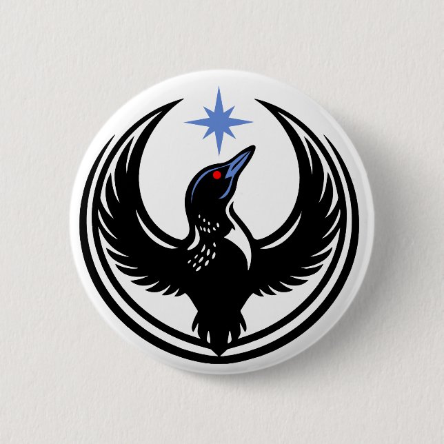 Minnesota Bird Loon Protest 6 Cm Round Badge (Front)