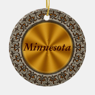 Minnesota Ceramic Ornament