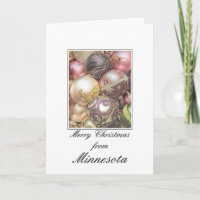 Minnesota  Christmas Card, state specific