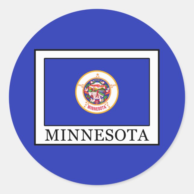 Minnesota Classic Round Sticker (Front)