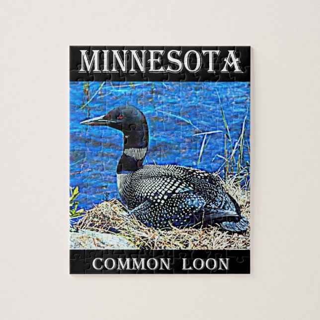 Minnesota Common Loon Jigsaw Puzzle (Vertical)