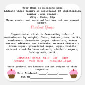 Texas Cottage Food Law Label | Zazzle.com.au