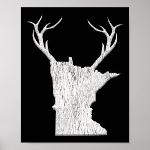 Minnesota Deer Hunting Shirt - Vintage Deer Huntin Poster