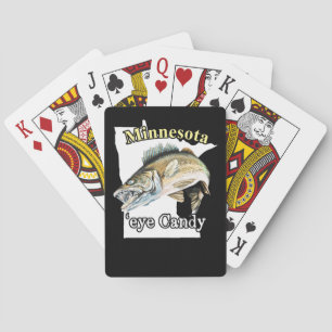 Minnesota 'Eye Candy Funny Walleye Fishing Playing Cards