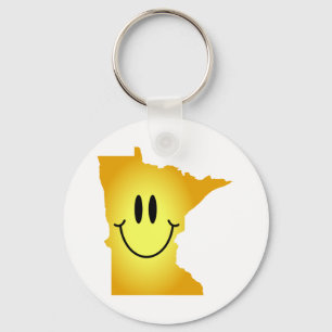 Minnesota Face Key Ring