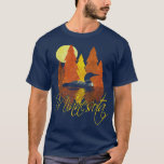 Minnesota FallAutumnSunset with Loon and Trees T-Shirt<br><div class="desc">Minnesota FallAutumnSunset with Loon and Trees .</div>