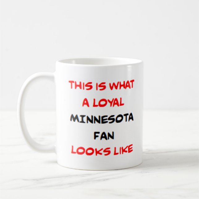 minnesota fan, loyal coffee mug (Left)