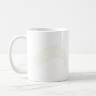 Minnesota Fish Wordmark Tan  Coffee Mug