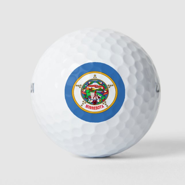 Minnesota flag golf balls (Front)