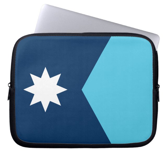 Minnesota Flag Laptop Sleeve (Front)
