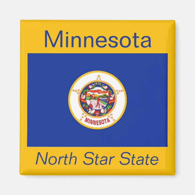 Minnesota Flag Magnet (Front)