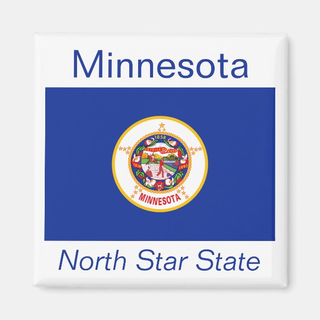 Minnesota Flag Magnet (Front)