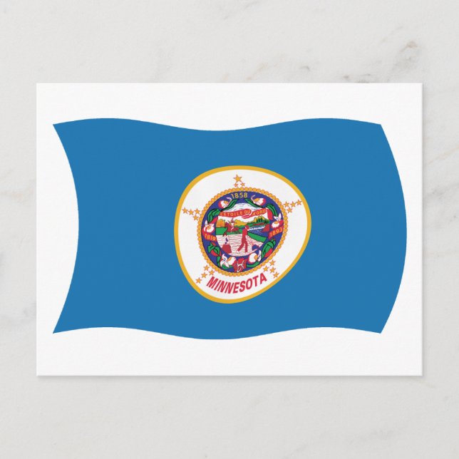 Minnesota Flag Postcard (Front)