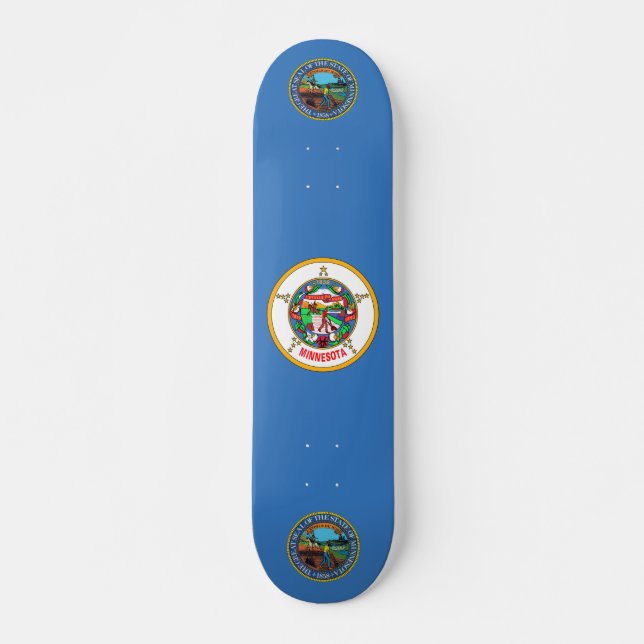 Minnesota flag skateboard (Front)