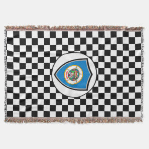 Minnesota flag throw blanket
