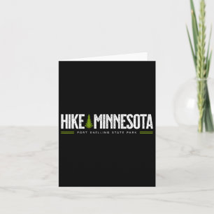 Minnesota Fort Snelling State Park Hike Tree Retro Card