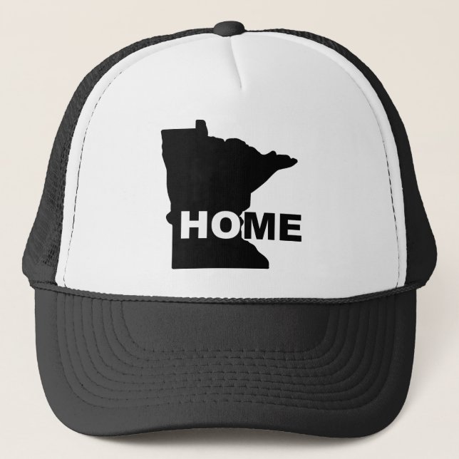 Minnesota Home Away From State Ball Cap Hat (Front)