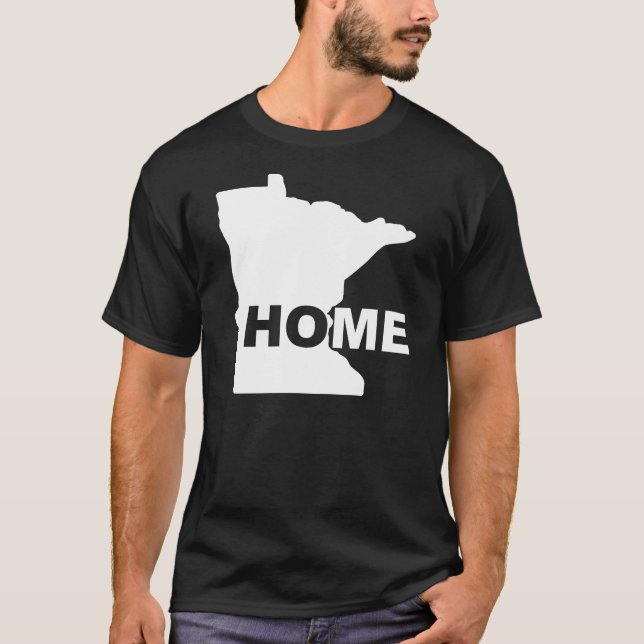 Minnesota Home Away From State T-Shirt Tees (Front)
