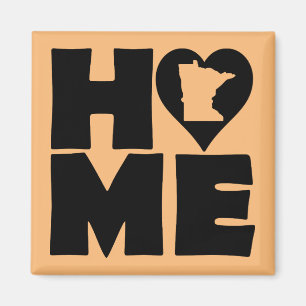 Minnesota Home Heart State Fridge Magnet
