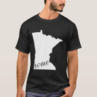 Minnesota Home State Map Hoodie T-Shirt