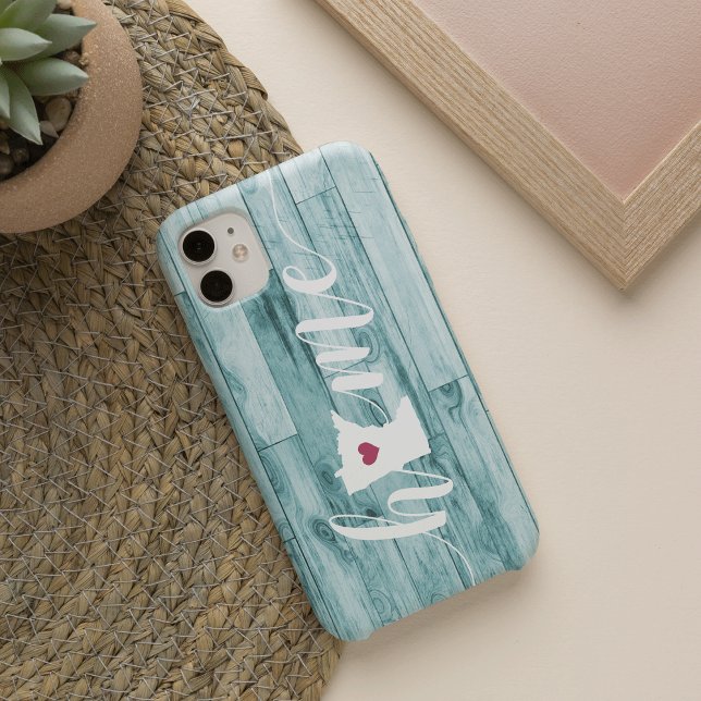 Minnesota Home State Turquoise Wood Look Case-Mate iPhone Case (Creator Uploaded)