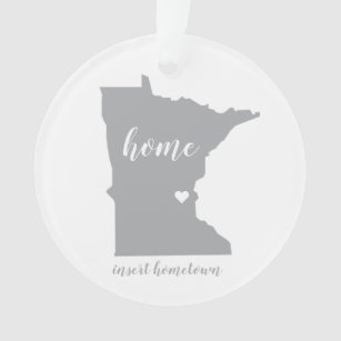 Minnesota Hometown Personalized Ornament