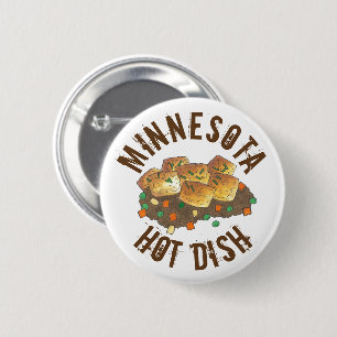 Minnesota Hot Dish Tater Tot Casserole 6 Cm Round Badge