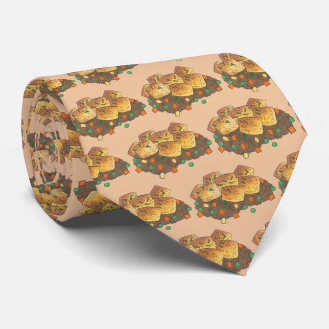 Minnesota Hot Dish Tater Tot Casserole Tie (Rolled)