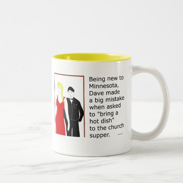 Minnesota "Hot Dish" Two-Tone Coffee Mug (Right)