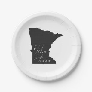 Minnesota I Like It Here Paper Party Plates