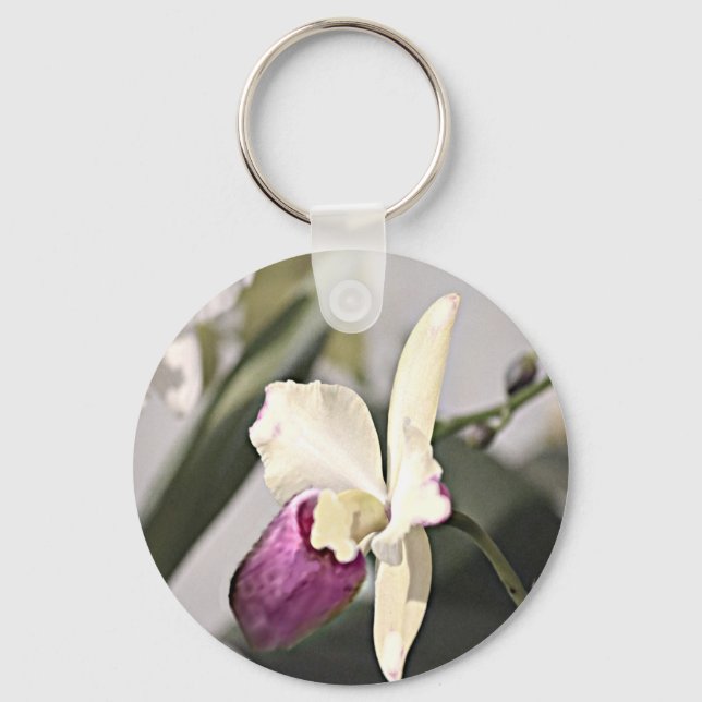Minnesota Lady Slipper Key Ring (Front)