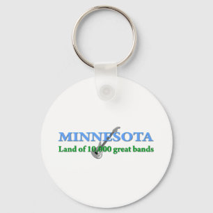 Minnesota - Land of 10,000 Bands Key Ring