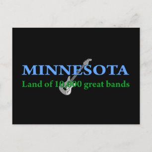 Minnesota - Land of 10,000 Bands Postcard