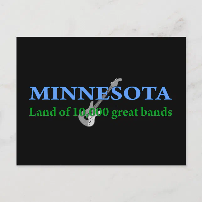 Minnesota Land of 10,000 Bands Postcard Zazzle