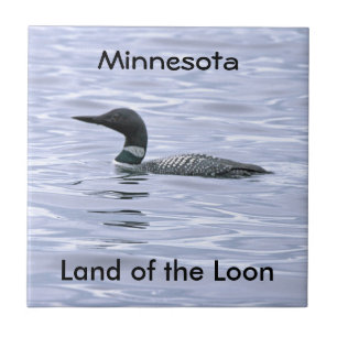 Minnesota Land of the Loon Ceramic Tile