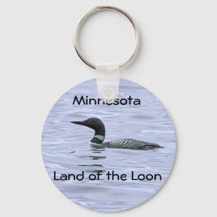 Minnesota Land of the Loon Key Ring
