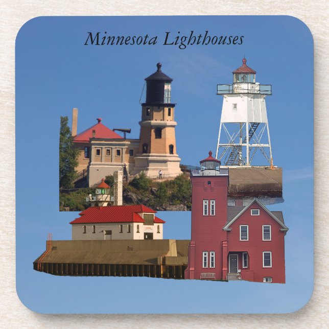 Minnesota Lighthouses coaster (Front)