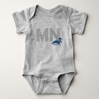 Minnesota loon onsie baby bodysuit